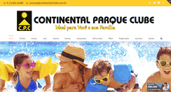 Desktop Screenshot of continentalclube.com.br