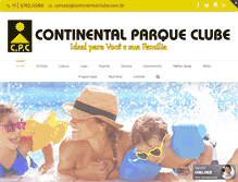 Tablet Screenshot of continentalclube.com.br
